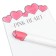 Figure paper for flowers 70g., "Hearts", 50x35cm, white