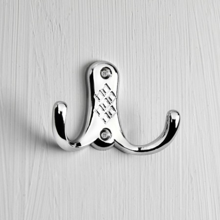 Hook furniture tundra TKD024, two -rod, chrome