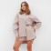 Female set (shirt, shorts) minku: oversize color gray-pink, river 46