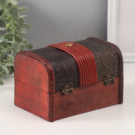 Casket Wood Equamable "Python and Medallion" chest mix 11x16x10.5 cm-2