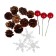 Set of New Year's decor "bumps with snowflakes"