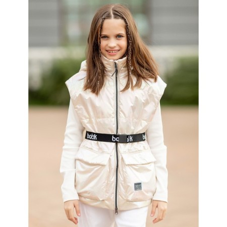 Vest for girls, height 134 cm, holographic color-1