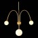 Sconces st. SL1187.201.03. Vive. 3x5 watts, G9, 4000k, 58x73.5 cm, golden color