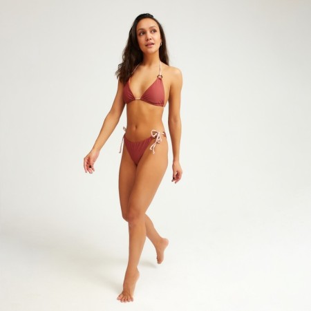 Separate Minaku swimsuit on ties, brown color, size 48-1