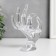 Souvenir polystone stand for jewelry "Hand" transparent 16.5x8 cm
