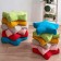 Decorative pillow "Starc", size 65x65x20 cm, color light gray