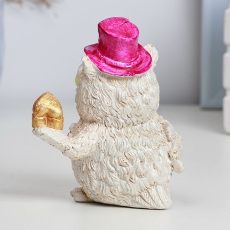 Figure "Filin with a ring" Beige, 8.5x5x7cm-2