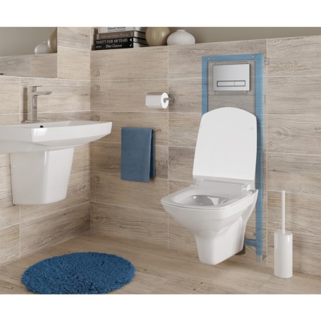 Cersanit Link Pro toilet installation, metal frame with a tank-1