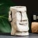 Kashpo - Vase "Island of Easter" Gray Stone, 10x7x8cm