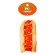 Brying toy "Under-eaten hot dog" for dogs, 12 cm