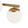 Suspended lamp Freya Fr5199PL-08BS Zing, 1040x130x700 mm, E27, 8x60W, brass color