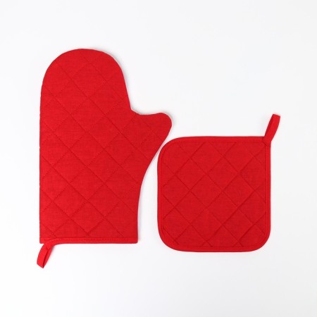 Set of kitchen. Dolyana Magic Snake: Take 17x17 cm, mittens-castle 20x28 cm, 35%HL, 65%PE-1
