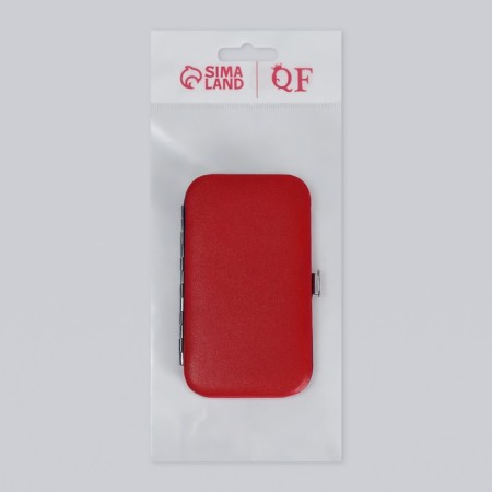 Set of manicure 6PR 1-1-1 1 red 11*6.8*1.5cm package QF-6