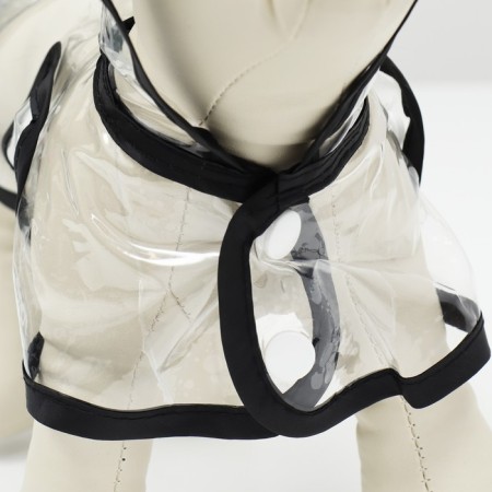 Dog raincoat, size XS (DS 18, OG 25-30, Osh 25 cm), black-7