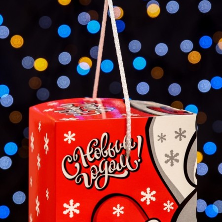 Gift box "Smokyubik Santa Claus", 12 x 12 x 15.5 cm-3