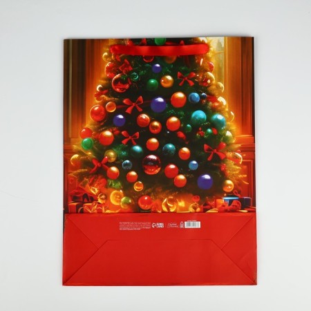 Laminated vertical "Cozy New Year", Christmas tree, l 31 x 40 x 11.5 cm, New Year-4