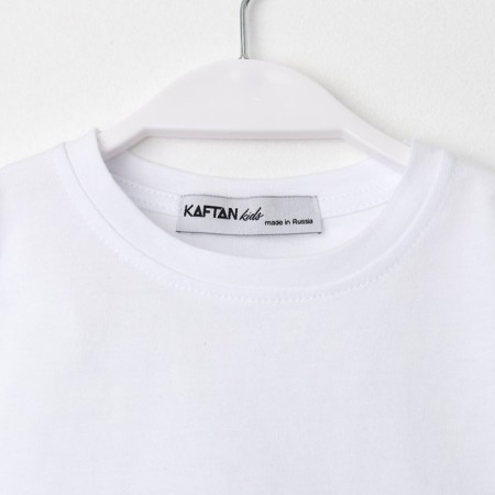 Футболка для девочки укороченная KAFTAN "Selfie", рост 164-170, цвет белый-7