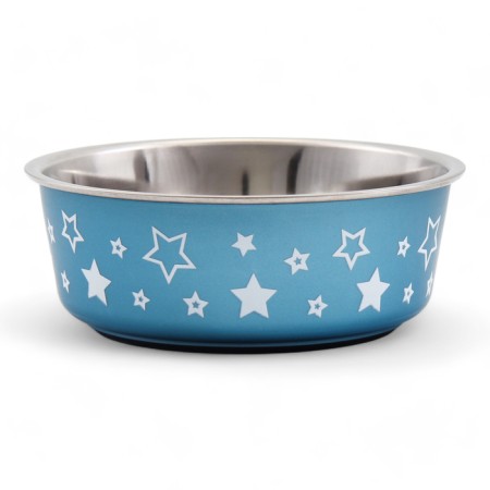 Bowl with silicone base "star", blue, 300 ml-2