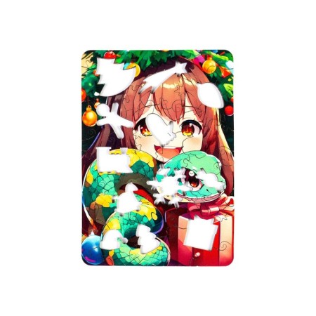 Puzzle "Girl and Snake", 54 children.-1
