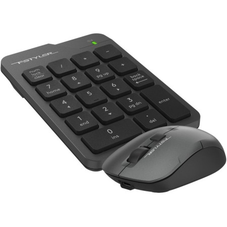 Numerical block + mouse A4Tech FSTYLER FG1600C Air Clab: Gray Mouse: Gray USB Wireless Slim 102943-4