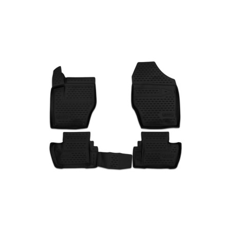 3D mats in the PEUGEOT 408, 2012-2016 4 pcs. (polyurethane)