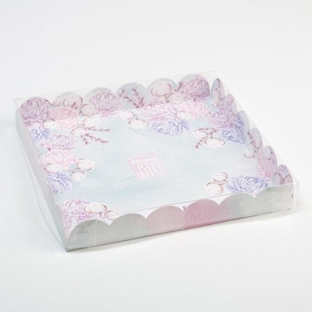 Bearbox, confectionery packaging with PVC lid, “Dream!”, 21 x 21 x 3 cm-1