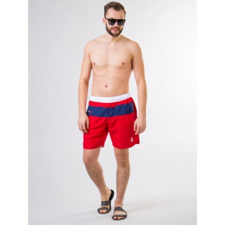 Male ISee shorts, size 54, red color, blue-3
