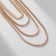 The necklace "chain" stereo, 4 threads, color gold, 70 cm