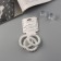 Hair set "Gloria Style" (3 elastic bands 5.5 cm, 2 invisibility 5 cm) white
