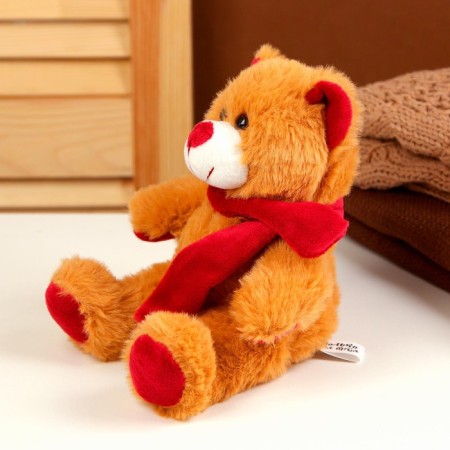 Soft toy "Bear", 16 cm, brown color-2