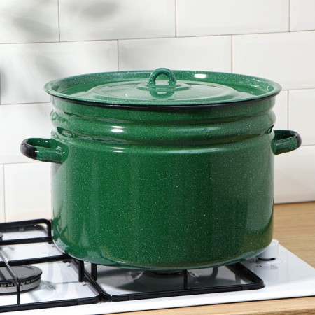 Enameled tank, 18 liters, induction, color mix-4