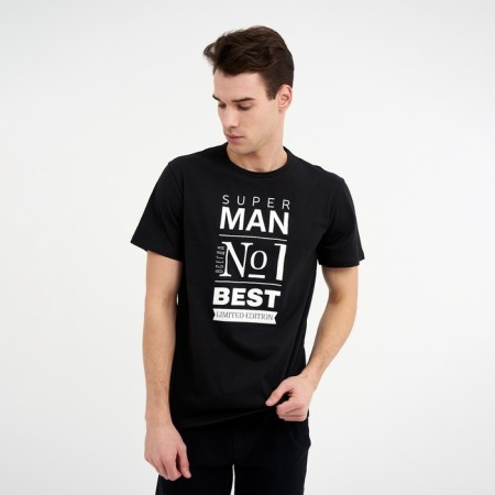 Male T -shirt KAFTAN "MAN", Black, size 56