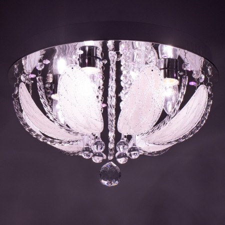 Svetogor chandelier "Melbourne" 4x60W E27 LED lighting chrome 40x40cm-3