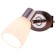 Jannali Lamp 40W E14, chrome, wenge 15x15x17 cm