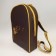 Women's bag Bright brown oxford with embroidery