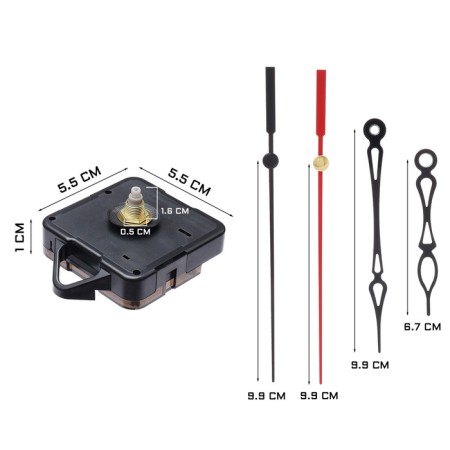 Watch mechanism with the arrows "Solomon-33", a smooth move, a rod 16 mm, arrows 67/99/99 mm