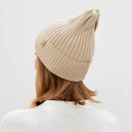 Women's hat Minaku "Truffel" color beige, size 56-58-2