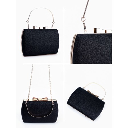Female bag on farmar, black color-1