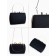 Female bag on farmar, black color