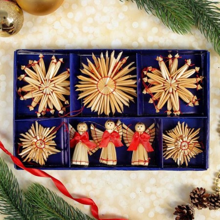 Eco-decor in the gift packaging "Heavenly Angels" set of 16 pcs.-1