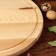 Menzhitsa Wooden "Round", with a cutting board and a saucer, D-35 cm, an array of ash