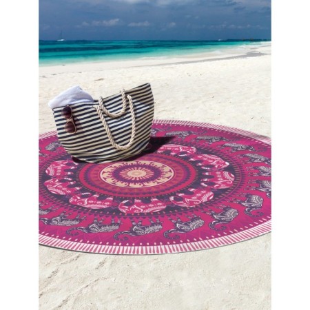 Pareo and beach rug "Mandala", d = 150 cm-2