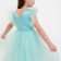 Dress for girls with wings KAFTAN, size 34 (122-128 cm), birus-blue color