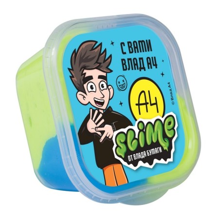 Two-color slime show-box "Vlad A4", Slime: 3 types, set of 12 pcs.-2