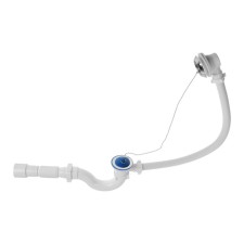 Siphon for the ORIO A-40089, 1 1/2 x 40 mm bath, with an overflower, with a corrugation 40x40/50 mm