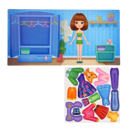 Magnetic game "Anya doll"-1