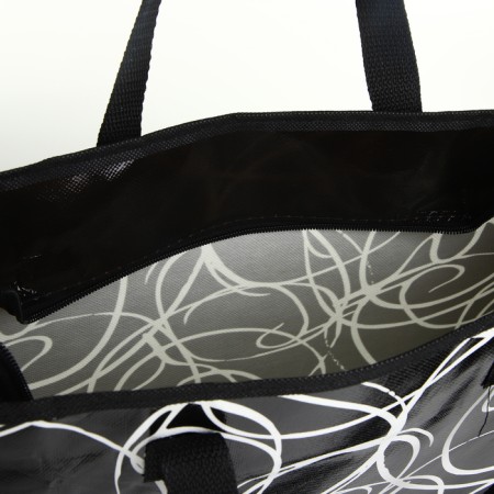 Household bag without fastening, black color-2