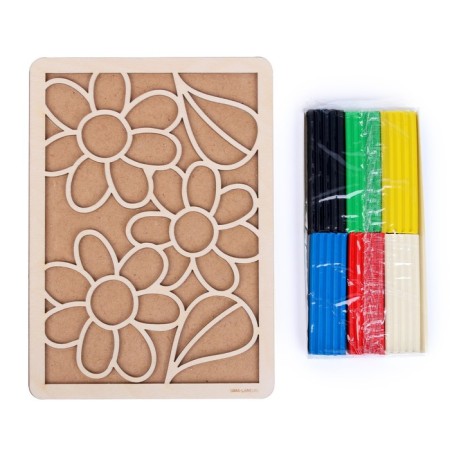 Plasticine pictures "Flowers" 148x210 mm-4
