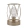 Night "Romb" LED from batteries 3haa gold 10.5x10.5x15.5 cm Risalux