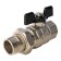 Ballic stout tap, full -pass, 1 ", internal/outer thread, American, butterfly